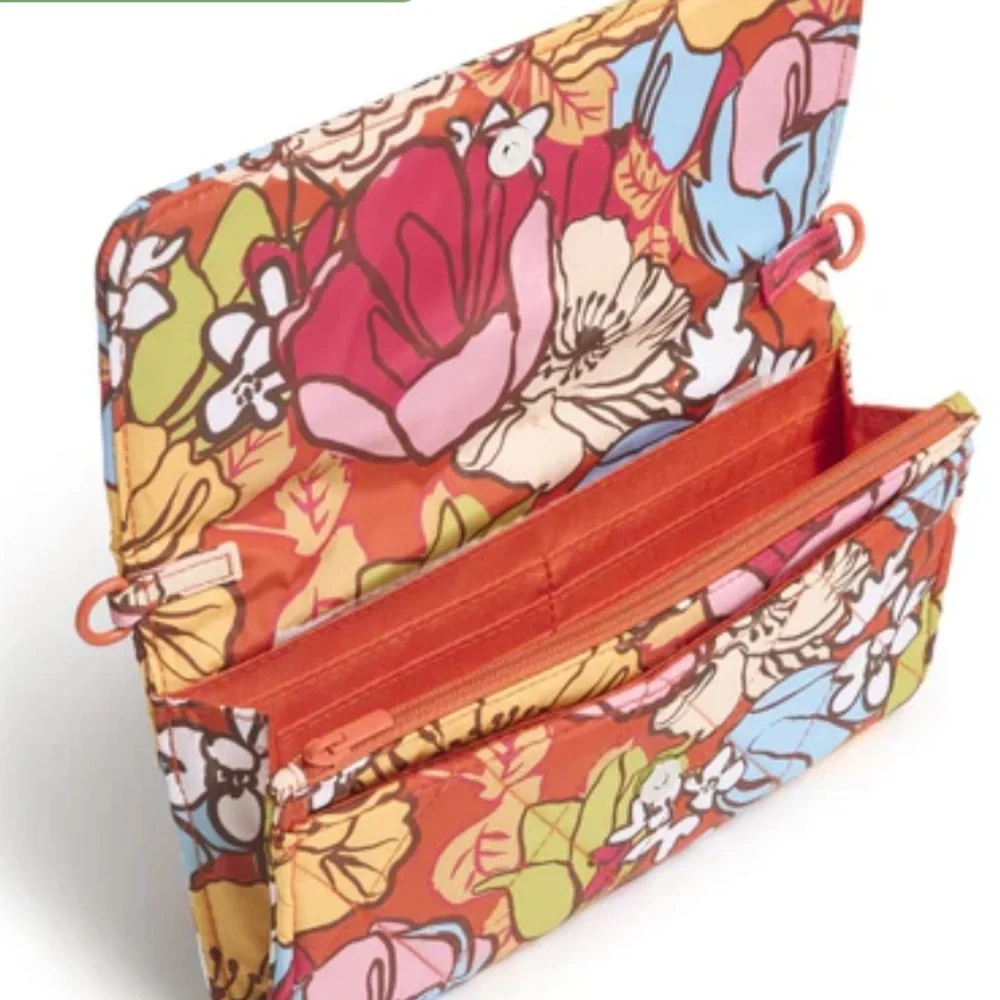 NWT Vera Bradley Midday Garden Wallet Crossbody Bag. Ultralight.